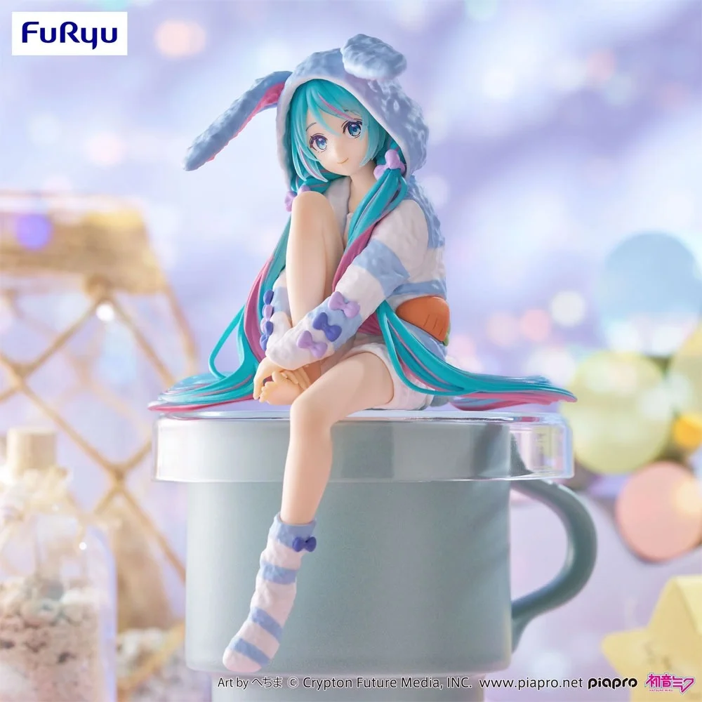 FIGURA NOODLE STOPPER HATSUNE MIKU RABBIT EAR HOOD PAJAMA BLUE COLOR VER.